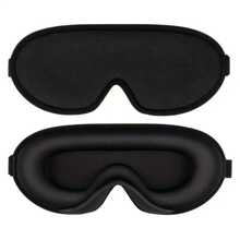 1 pièce Masque de sommeil, masque pour les yeux 3D à contour profond pour hommes et femmes, conçu pour les dormeurs sur le côté, cache-œil et masque pour les yeux 100% occultant, masque pour les yeux doux et confortable pour le travail de nuit, les voyages, le yoga et la sieste, noir, pour la chambre, les voyages, le bureau, l'école, articles scolaires