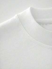Hole Band T-Shirt, Unisex Cotton Shirts, Hole Love Through This Shirt, Band Graphic Tees, Cute Shirts, Shirts, Goth Shirts, Retro Casual Digital Print 220g Pure Heavy 100% Cotton T ShirtKorean Loose  T-Shirt Summer Everyday Printed T-Shirt - White - View 4