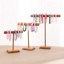 木制展示架，用于手镯、头带、珠宝、手镯、直播和市场展示道具，适合女性收纳整理器，旅行必需品，返校季