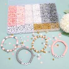 [Caja sorpresa] 1 Caja Kit de Fabricación de Joyería DIY - Pulsera sorpresa, Pendientes, Collar, Juego de Anillos, Adecuado para Uso Diario, Opción de Regalo de Moda para Mujeres