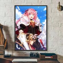 1pc Modern Anime Cute Fate Apocrypha Astolfo Poster Art Wall Home Living Room Bedroom Bar Aesthetic Decoration Decor Gifts Optional Frame ,Wall Art With Frame - Multicolor - View 33