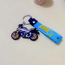4pcs/Set Cartoon Motorcycle Keychains Bag Pendant Decorations