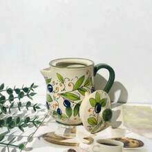 Bottiglia per olio in ceramica con sottovernice verde oliva croata, bottiglia per olio commerciale, bottiglia per olio di peperoncino, bottiglia per salsa di soia e aceto, bottiglia per aceto domestico da cucina in ceramica, bottiglia per condimenti
