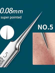 14PCS Stainless Steel Blackhead Removal Tool Set Stainless Steel Acne Removal Tool - Professional Acne Squeezing Kit Beauty Salon Special Blackhead Remover, Acne Needle Tool Pore Cleaner, Deep Cleansing Facial Skin Care Tool, Blackhead Remover, Beauty, Skin Care Products, Spa, Self Care, Skin Care Tools, Face Care, Esthetician Supplies, Skin, Face Wash, Facial - Silver - View 5