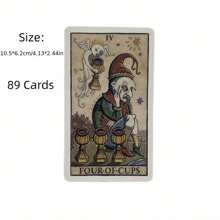 1 pièce - Carte de tarot du roi de la lune - Jeu de cartes oracle astrologique, plateau de jeu illustré de la lune, 4,13 * 2,44 pouces, 146 grammes, créatif