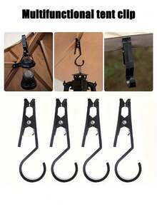 Pvc Lightweight Hook, Tent Clip For Camping And Travel - Multifunctional Outdoor Tent Clip For Securely Hanging Gear, Hanging Outdoor Light Strings, Plants, Christmas Lights And Garden Lights, Towels And Other Equipment, Outdoor Travel Accessories