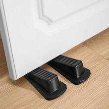 1PC Rubber Wedge Door Stoppers For Floor, Door Gaps And Prevent The Lock-Outs, Floor Sturdy Stackable Door Stop For Carpet Heavy Duty Door - Multicolor - View 11