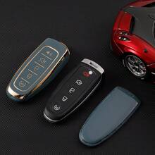 Carrying A Delicate And Cute Keychain And A Soft TPU Keycap With 5 Buttons, Suitable For Ford For Edge For Focus For Flex For Explorer For Taurus For MKS For MKT For MKX Exquisite High-End Keybag Suitable For Girls - KY23 - View 9