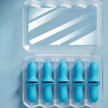 [10pcs Reusable Earplugs For Sleeping] 10pcs Reusable Colorful Sponge Earplugs For Sleeping, Studying & Work - Slow Rebound Design