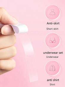 72 pezzi di nastro fashion invisibile, adesivi trasparenti biadesivi e impermeabili, accessori per biancheria intima da donna e lingerie, nastro delicato per il corpo, biancheria intima alla moda, pratico, adesivi per indumenti, nastro per scollo delle camicie, copertura reggiseno, corpo e vestiti, per migliorare il design di moda