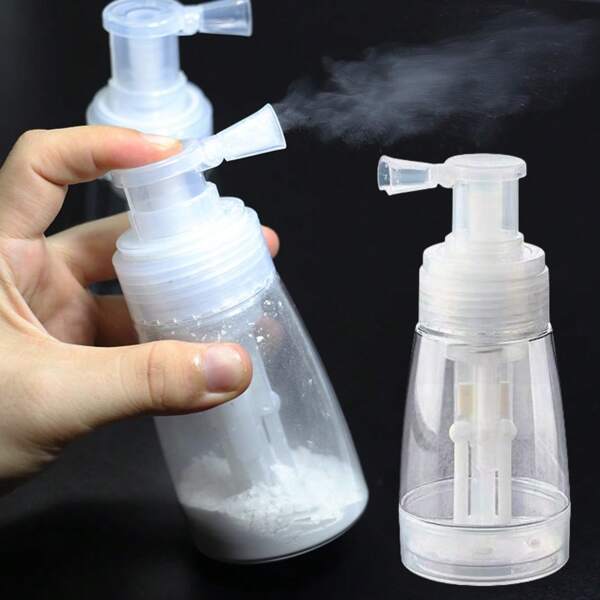 1 pieza Botella de pulverización de talco plástico de 18/35/180ml para accesorios de herramientas de peluquería
