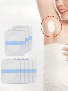 10片/套超薄一次性腋下吸汗垫，吸湿排汗内衬，隐形无缝，适合夏季男女 - 彩色 - 查看 1