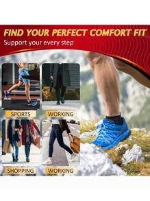 Unisex Running Shoe Insoles Cushioned Shock Absorbing Insoles Can Be Cut Freely To Size Suitable For Sports Shoes, Casual Shoes And Shoes