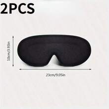 1 pièce Masque de sommeil, masque pour les yeux 3D à contour profond pour hommes et femmes, conçu pour les dormeurs sur le côté, cache-œil et masque pour les yeux 100% occultant, masque pour les yeux doux et confortable pour le travail de nuit, les voyages, le yoga et la sieste, noir, pour la chambre, les voyages, le bureau, l'école, articles scolaires