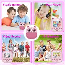 Cámara instantánea para niños con impresión instantánea al tomar fotos, lentes duales de alta definición, impresión instantánea, con rollo de papel integrado. Cámara digital de selfies para niños, regalo de Navidad y Halloween. Viene con tarjeta de memoria de 32GB y 5 rollos de papel fotográfico, todo en un set - ZSK-Multicolor - Ver 7