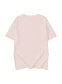 Women's Summer Beer Print Japanese Text Round Neck Casual Versatile Graphic Short Sleeve T-Shirt, Fashionable