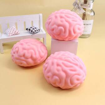 Virale creatieve realistische squishable hersenstress-verlichtingsspeelgoed, slow rebound anti-stress squishy grapgadget