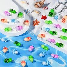 Llavero de tortuga mini multicolor, regalos para fiestas a granel, figura de resina de tortuga pequeña, encanto de bolso, estatua de tortuga decorativa, premios para estudiantes en el aula, suministros de fiesta de cumpleaños para niños y niñas, mochila escolar con diseño de dibujos animados
