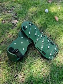 2 Pcs Lawn Aerating Shoes, Manual Lawn Aerator With Spikes, Adjustable Spiked Inflatable Sandals, Reusable Plastic Lawn Aerating Sandals, Lawn Care Equipment, Yard Tools, Patio, Garden, Lawn - Multicolor - View 6