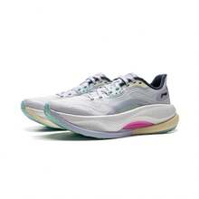LI-NING YUEYING 4 PRO Women Running Shoes Professional Sports ARHU006 Legit Official Store - 灰藍色/標準白/粉紅色 - 查看 3