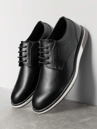 Men's Plain Toe Oxford Shoes Business Formal Derby Dress Sneakers Crossflex GentEdge