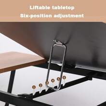 Foldable Computer Desk Desk On Bed Adjustable 5-Speed Lifting Laptop Table Lazy Table With Cup Holder Anti-Skid Strip