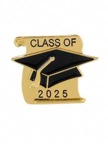 1/5pcs New 2025 Graduation Season Doctoral Cap Pin, Creative Graduation High Exam Full Marks Commemorative Badge, Graduation Decorations 2025, Graduation, Pins For Clothes
