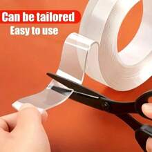 1Roll Multipurpose Double Sided Adhesive Tape,Daily Clear Applicable Strong Ductility Sealing Strip Rubber Seal,Easy To Use Double-Sided Adhesive Multi-Scene Use Can Be Cut