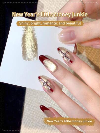 SHANGFEIYA 10ml Magnetic Cat Eye Gel Nail Polish, 4 Color Set, Removable Gel Polish, Crystal Cat Eye Gel Nail Polish, Professional Nail Salon For Girls, 1pc/4pcs Set