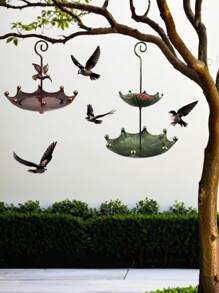 1pc Metal Bird Bath Rack And Feeder With Stakes, Used For Outdoor Garden, Yard, And Lawn Decoration, With Five Sturdy Grip Diameters Inserted Into The Ground - Outdoor Garden Water Features Outdoor Decor Garden Decor Home Decor