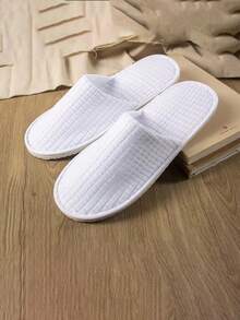 两双可重复使用的拖鞋，男女通用水疗拖鞋，水疗酒店旅行防滑拖鞋，酒店拖鞋，居家保暖拖鞋，闺蜜节，小狗，嘉年华，派对装饰