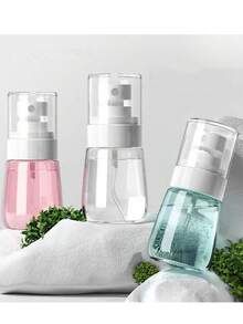 1 pezzo/2 pezzi Bottiglietta spray mini ultra fine, portatile, ricaricabile, spruzzino da viaggio in plastica per trucco, cura della pelle, toner senza profumi - disponibile in vari colori, elementi essenziali da viaggio, accessori per i viaggi, elementi essenziali da viaggio