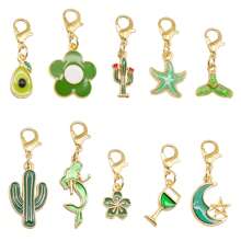 10Pcs Cute Enamel Charms Set - Multicolor Pendants With Lobster Clasp,Bag & Shoe Charm,Jewelry Supplies For DIY Bracelet Keychain