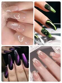 Beautizon Nailartlab 1个/2个/4个装 4合1强力猫眼凝胶美甲磁铁,多功能UV凝胶抛光花朵、小猫、小熊、兔子美甲猫眼沙龙工具磁性棒,适用于家庭DIY,美甲用品,美甲工具,美甲艺术工具,返校季,美甲,美甲工具,美甲贴片工具,修甲修脚工具 - 彩色 - 查看 9
