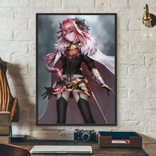 1pc Modern Anime Cute Fate Apocrypha Astolfo Poster Art Wall Home Living Room Bedroom Bar Aesthetic Decoration Decor Gifts Optional Frame ,Wall Art With Frame - Multicolor - View 9