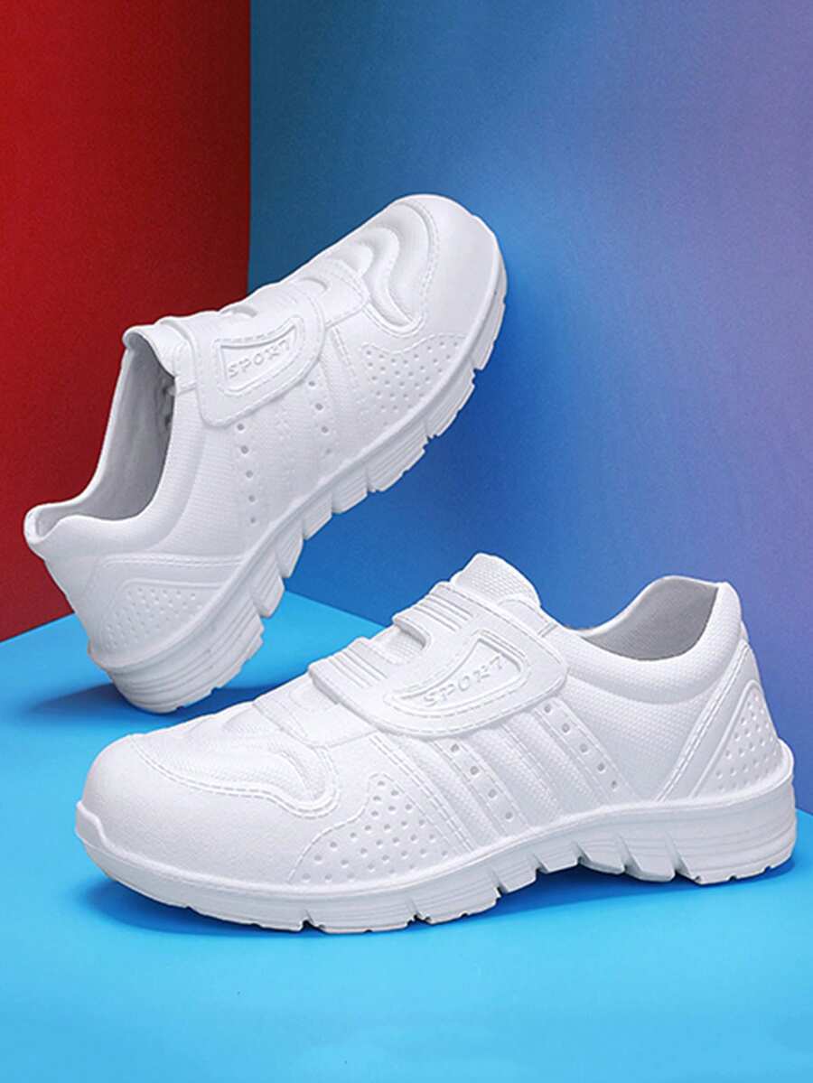 Men's, Women's, Couple's Shoes, Male & Female Youth/Student Casual Outdoor Sports Shoes, Beach Sports Shoes, Hiking Shoes, Slip-On, Non-Slip Sole, Solid Color - White - View 1