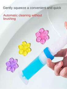 6pcs Toilet Deodorizing Gel, Toilet Cleaner, Toilet Gel Stamp Fragrance, Includes Different Colors And Scents, Air Freshener And Toilet Flowers, Colors Randomly Shipped
