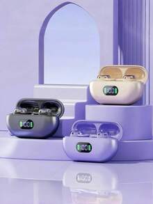 新款真無線入耳式馬卡龍音樂耳機 藍牙睡眠耳機 情侶 TWS HiFi Dolby 低音立體聲 HD 通話耳機 適用 Android 手機 遊戲耳機 音樂智慧耳機 情人節禮物 - X66PRO - 查看 3