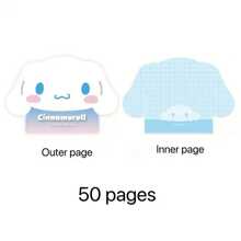 Sanrio 100pcs/Set Sanrio Kawaii Kitty Cat & Pompompurin Sticky Notes, Cute Memo Pads School Supplies, Back To School
