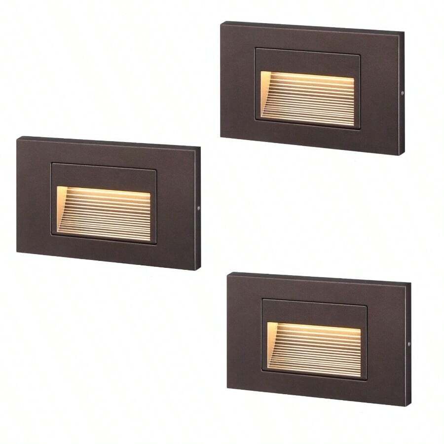 3Pack 5W Dimmable LED Step Lights Indoor Outdoor Stair Light - 如圖 - 查看 1