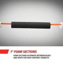Gill Athletics elastisches Krossband Crossbar - Leichtathletik Ausrüstung, faltbare Gymnastikstange, Stabhochsprung Training elastische Sprungbänder für Hochsprung-Praxis, Leichtathletik Gymnastikstangen