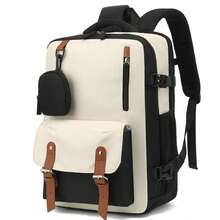MIKOMIKA Cabin Travel Backpack 43x30x18 For Cheap Flights, Spacious Hand Luggage With Shoe Compartment And Multifunctional Anti-Theft Backpack For Travel 266 - 藕粉色 - 查看 8