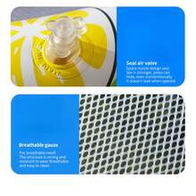 1pc PVC Inflatable Hammock With Mesh, Foldable Inflatable Backrest Adult Water Park Floating Lounge, Beach Essentials, Beach Accessories, Pool Float - Multicolor - View 5