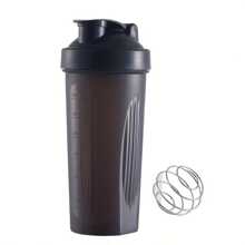 1 Peça Garrafinha Agitadora Personalizada de 600ml, Garrafa de Água Esportiva com Bola de Mistura para Pó de Proteína, Garrafa de Água Esportiva Full Color