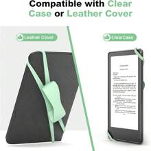 Comfortable Hand Strap For Kindle And Tablets, Kindle Accessories For Reading In Bed, Secure And Lightweight Grip Holder For 4.7-8" Paperwhite/Kobo/Oasis/E-Book/Phone (Black/Pink/Green)