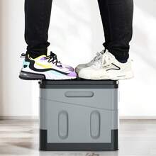 1pc Portable Foldable Car Camping Toilet Seat, Emergency Travel Potty Outdoor Mobile Commode - Multicolor - View 9