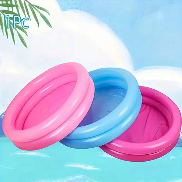 Piscina inflable pequeña, juguete de natación familiar adecuado, piscina inflable, cojín redondo inflable de dos pisos para piscina, piscina inflable