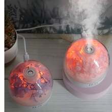 1 pieza Mini lámpara de aroma de flor eterna, difusor y humidificador de aroma USB pequeño, se puede usar como luz ambiental nocturna. Puede aumentar la humedad del aire y aliviar el aire seco. - Multicolor - Ver 3