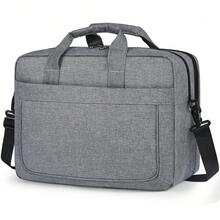 NEWHEY 15.6 Inch Business Laptop Bag, Large Capacity A4 Compatible, Lightweight, Shock-Resistant, Waterproof, Shoulder Strap, Dual-Directional Luggage Handle, Suitable For Business, Commuting, Men