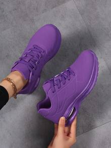 Nuevos zapatos de moda retro casuales, cómodos tenis con amortiguación de aire, zapatos deportivos minimalistas con suela gruesa y cojín de aire